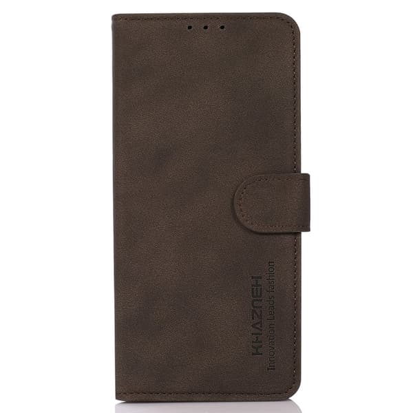 KHAZNEH Motorola Moto G51 Fodral Retro Läder Brun