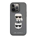 Miniatyrbild 2 av 2: Karl Lagerfeld iPhone 13 Pro Max Skal Karl & Choupette PU Saffiano Silver/Grå