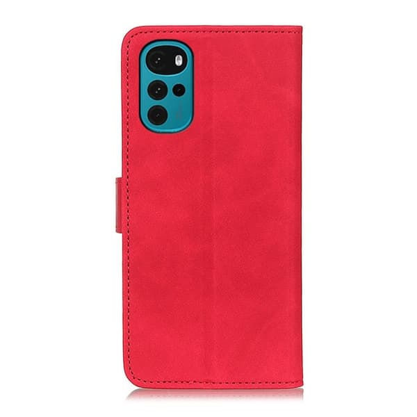 KHAZNEH Motorola Moto G22 Fodral Retro Röd