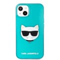 Miniatyrbild 2 av 2: Karl Lagerfeld iPhone 13 Skal TPU Choupette Fluorescent Blå