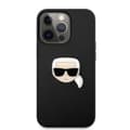 Miniatyrbild 2 av 2: Karl Lagerfeld iPhone 13 Pro Skal PU Läder Karl Head Svart