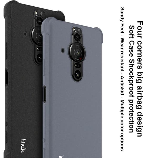 IMAK Sony Xperia Pro-I Skal Shockproof TPU + Skärmskydd Matt Grå