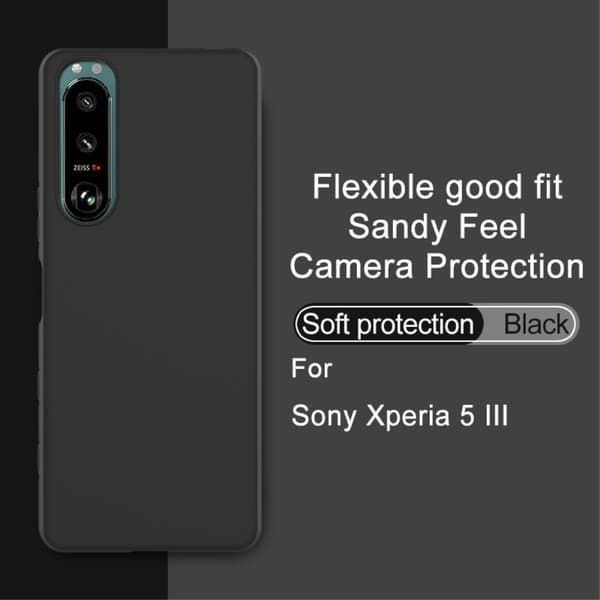 IMAK Sony Xperia 5 III Skal Matt TPU Svart