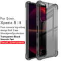 Miniatyrbild 2 av 6: IMAK Sony Xperia 5 III Skal Shockproof TPU + Skärmskydd Tonad Svart