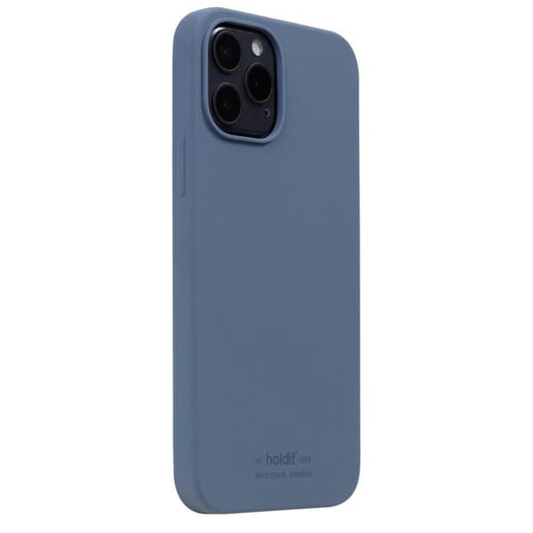 holdit iPhone 12/12 Pro Mobilskal Silikon Pacific Blue