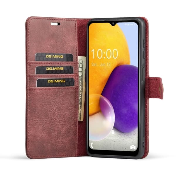 DG.MING Samsung Galaxy A13 4G 2in1 Magnet Fodral / Skal Röd