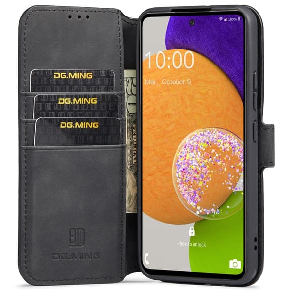 DG.MING Samsung Galaxy A53 5G Fodral Retro Läder Svart