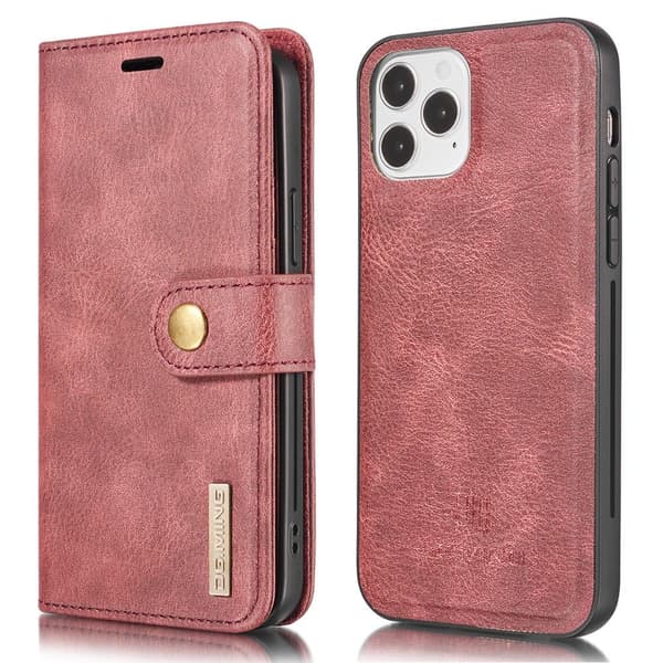 iPhone 13 - DG.MING 2in1 Magnet Fodral / Skal - Röd