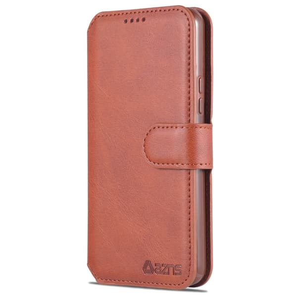 AZNS Samsung Galaxy S22 Plus Fodral Läder Brun
