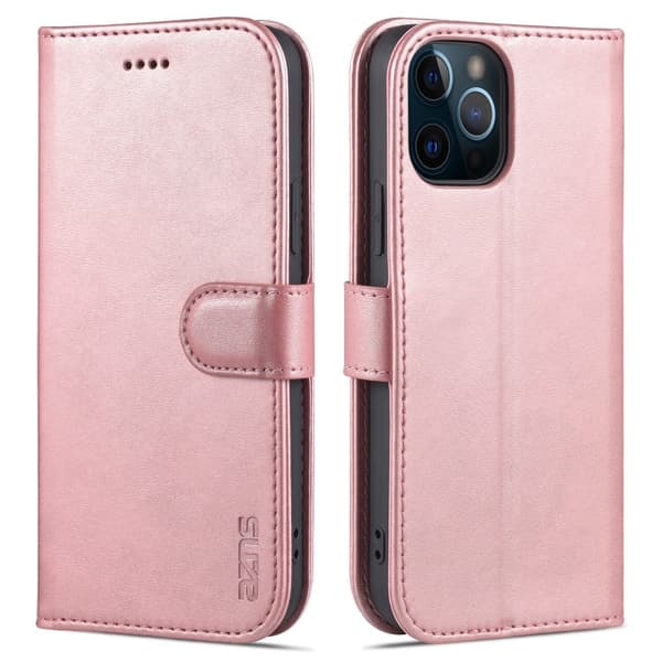 AZNS iPhone 12 Pro Max Fodral Läder Brun