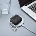Miniatyrbild 3 av 6: AirPods 3 Skal TPU Kolfiber Textur Karbinhake Svart