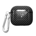 Miniatyrbild 1 av 6: AirPods 3 Skal TPU Kolfiber Textur Karbinhake Svart