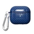 Miniatyrbild 1 av 6: AirPods 3 Skal TPU Kolfiber Textur Karbinhake Blå