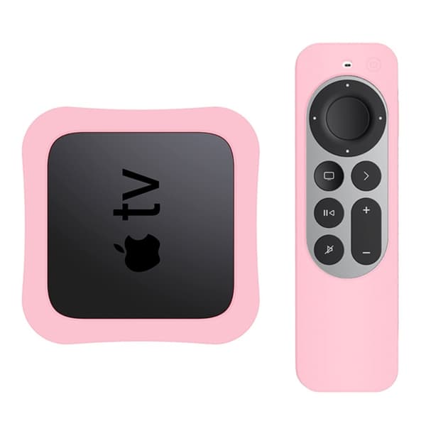 Apple TV 4K 2021 Silikonskal För Kontroll Box - Ljus Rosa