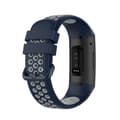 Miniatyrbild 2 av 5: Fitbit Charge 4/3 Silikon Träningsarmband Mörk Blå/Grå
