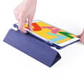 Miniatyrbild 5 av 5: iPad 10.2 2019/2020/2021 Fodral Tri-Fold Med Pennhållare Mörk Blå