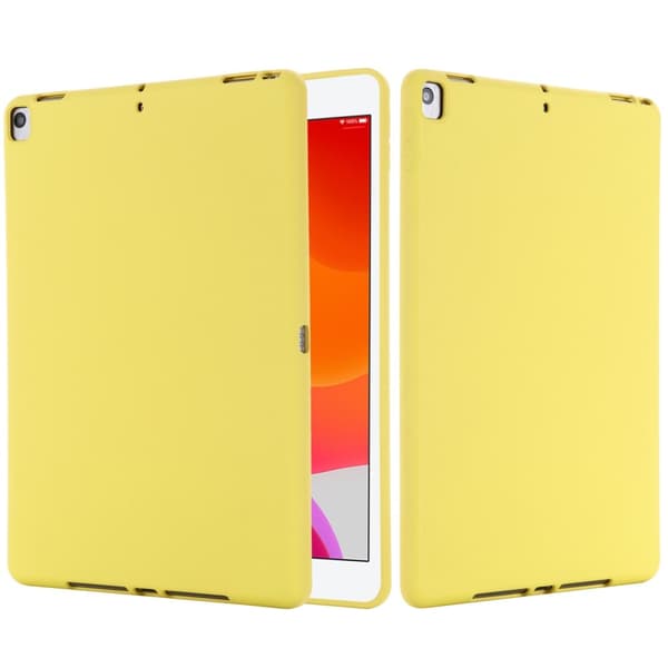 iPad 10.2 2019/2020/2021, Air 10.5 2019 Skal Liquid Silikon Gul