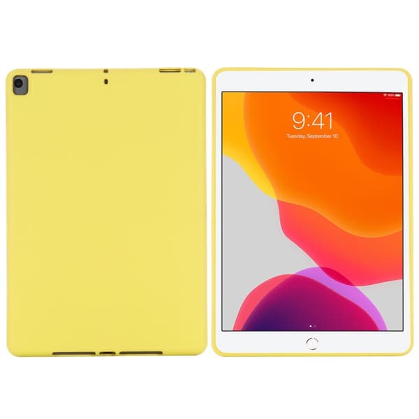 iPad 10.2 2019/2020/2021, Air 10.5 2019 Skal Liquid Silikon Gul