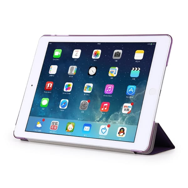 iPad Air / 9.7" (2017) / (2018) - Slimfit Tri-Fold Fodral - Lila