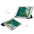 Miniatyrbild 2 av 5: iPad Air (2019) / Pro 10.5 (2017) - Tri-Fold Fodral Med Pennhållare - Mörk Blå