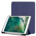 Miniatyrbild 1 av 5: iPad Air (2019) / Pro 10.5 (2017) - Tri-Fold Fodral Med Pennhållare - Mörk Blå