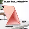 Miniatyrbild 4 av 5: iPad Air 2025-2020 / Pro 11 Fodral Läder Origami Roséguld