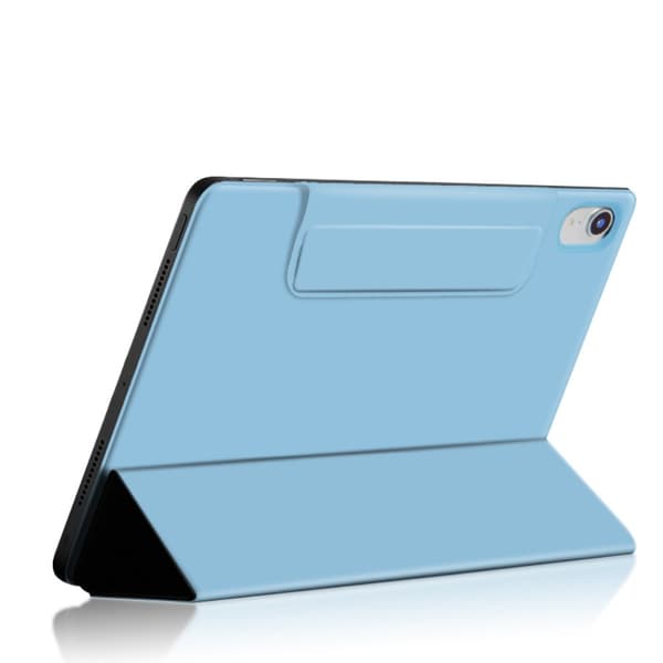 iPad Mini 2024/2021 2in1 Magnetiskt Tri-Fold Fodral Ljus Blå