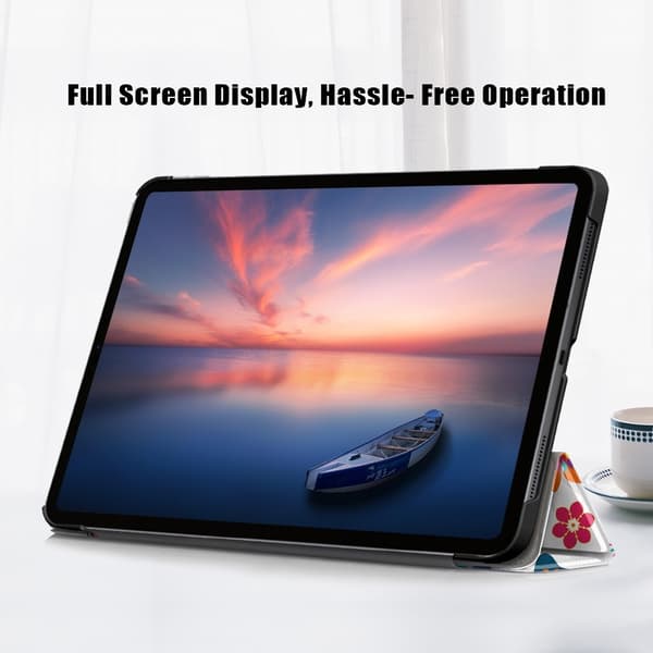 iPad Air 2025-2020/Pro 11 Tri-Fold Fodral Pennhållare Fjärilar