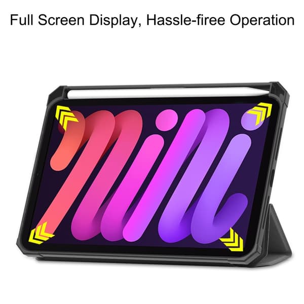 iPad Mini 2024/2021 Fodral Shockproof Tri-Fold Med Pennhållare