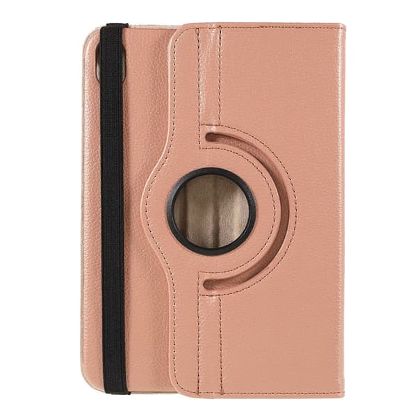 iPad Mini 2024/2021 Fodral 360° Rotation Litchi Roséguld