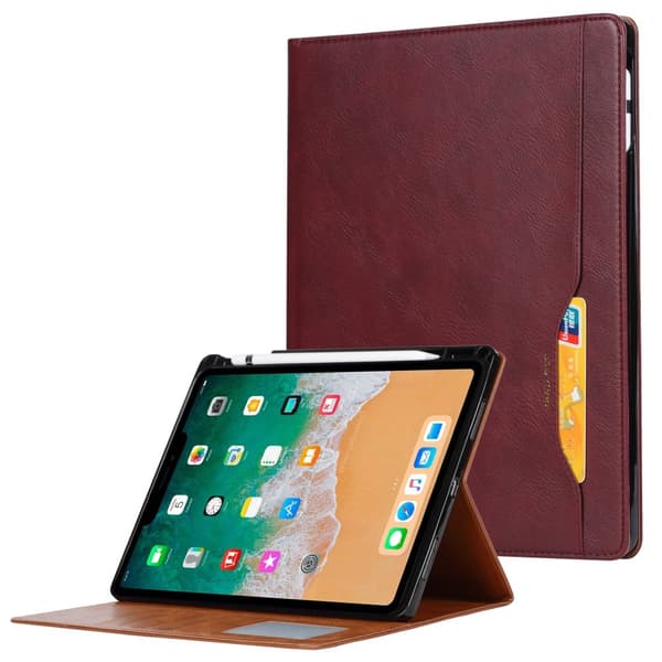 iPad Mini 2024/2021 Fodral Pennhållare Och Frontficka Vinröd