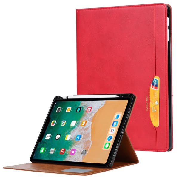 iPad Mini 2024/2021 Fodral Pennhållare Och Frontficka Röd