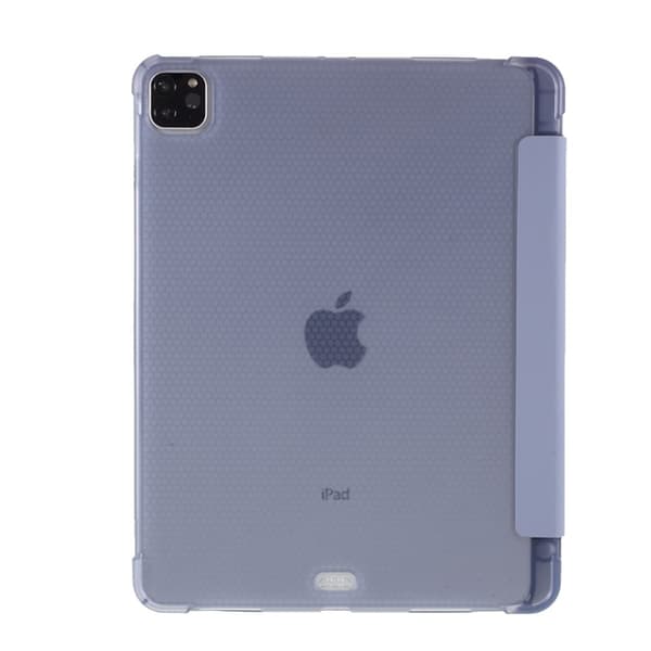 iPad Pro 11 (2018/2020/2021) - Tri-Fold Läder Fodral Pennhållare - Lila