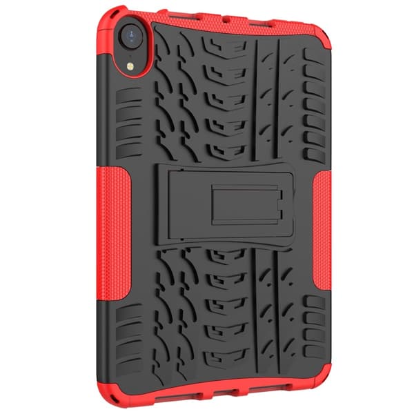 iPad Mini 2024/2021 Skal Rugged Kickstand Armor Röd