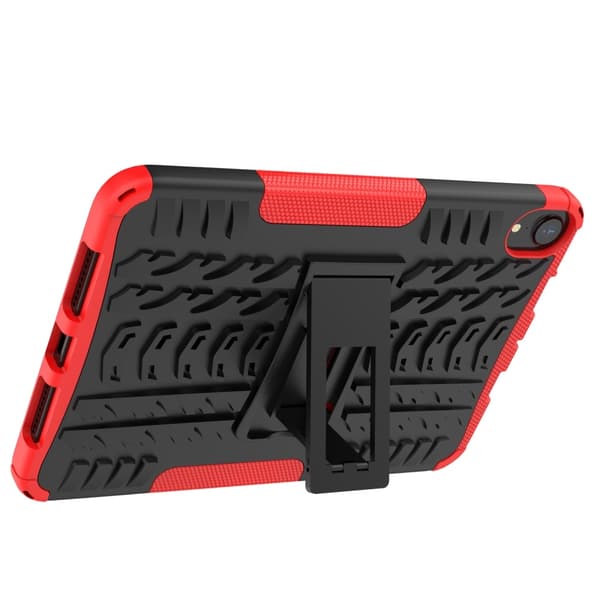 iPad Mini 2024/2021 Skal Rugged Kickstand Armor Röd