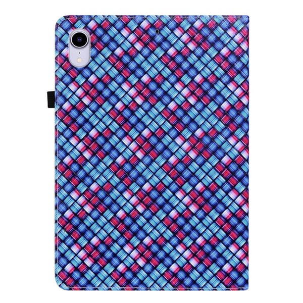 iPad Mini 2024/2021 Fodral Vävd Textur Blå/Rosa