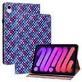 Miniatyrbild 1 av 6: iPad Mini 2024/2021 Fodral Vävd Textur Blå/Rosa