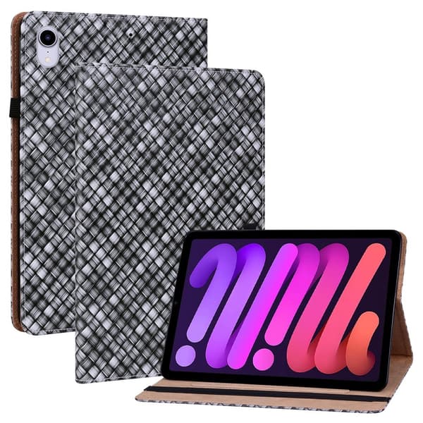 iPad Mini 2024/2021 Fodral Vävd Textur Svart