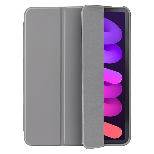 iPad Mini 2024/2021 Fodral Tri-Fold Pennhållare Grå