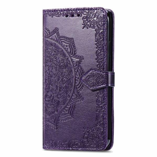 iPhone 13 - Mandala Läder Fodral - Lila