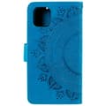 Miniatyrbild 3 av 6: iPhone 13 - Tryckt Mandala Läder Fodral - Blå