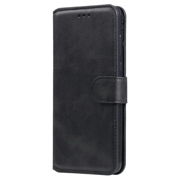 iPhone 13 - Solid Läder Fodral - Svart