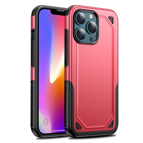 iPhone 13 Pro - Armor Hybrid Skal - Röd