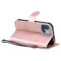 Miniatyrbild 5 av 6: iPhone 13 Mini - Solid Läder Fodral - Roséguld