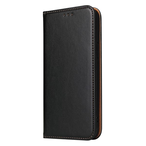 iPhone 13 Pro - Läder Flip Fodral - Svart