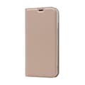Miniatyrbild 2 av 6: iPhone 13 Pro - Silkeslent Läder Flip Fodral - Roséguld