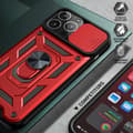 Miniatyrbild 6 av 6: iPhone 13 Pro Max - CamShield Armor Hybrid Ring Skal - Svart