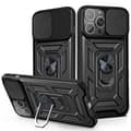 Miniatyrbild 1 av 6: iPhone 13 Pro Max - CamShield Armor Hybrid Ring Skal - Svart