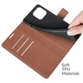 Miniatyrbild 4 av 6: iPhone 13 Pro Max - Solid Slim Läder Fodral - Brun