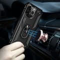 Miniatyrbild 3 av 6: iPhone 13 Pro Max - Shockproof Hybrid Armor Ring Skal - Svart
